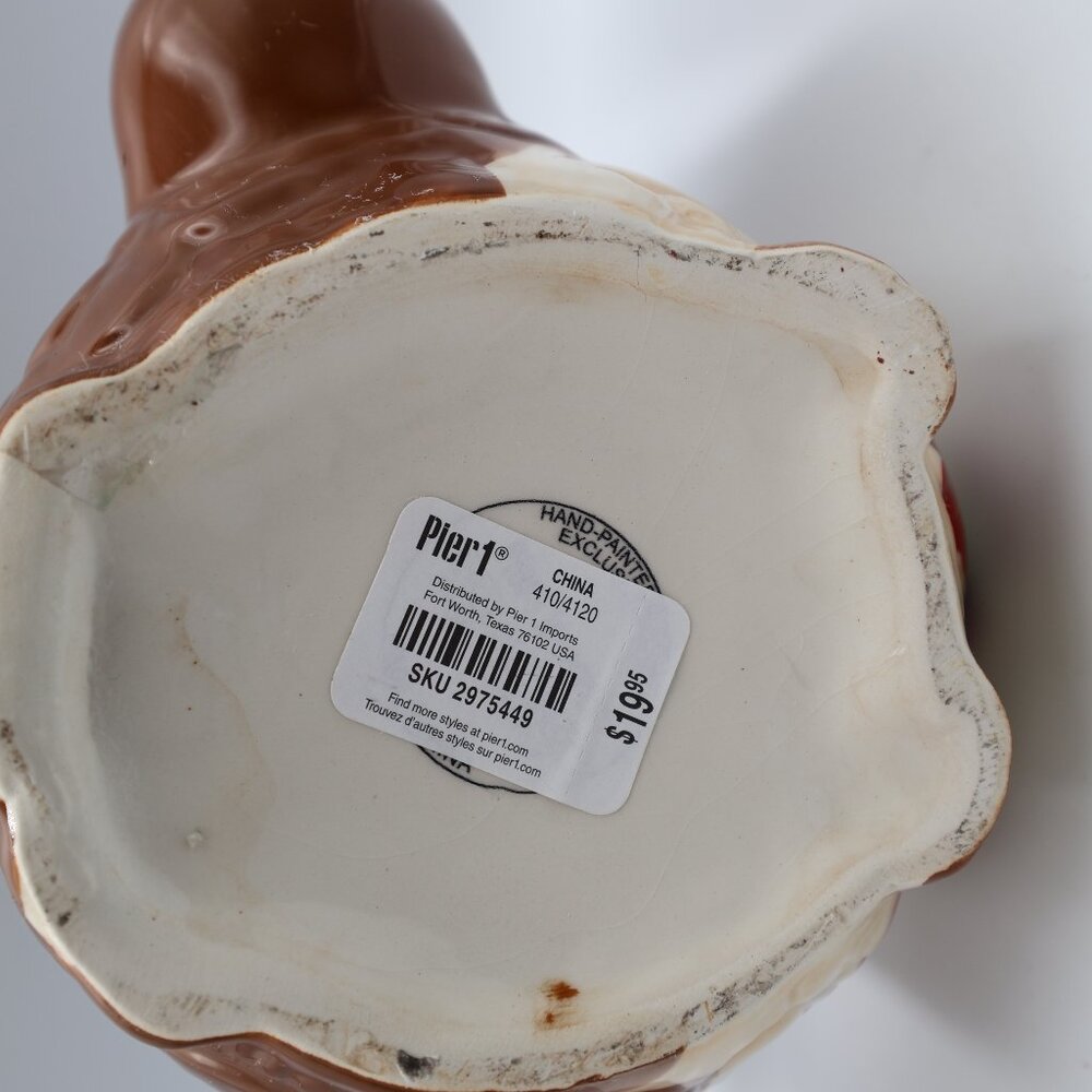 Pier 1 Imports Hand Painted Chilly Billy Owl Ceramic Teapot Original Tag New‎ - Picture 2 of 11